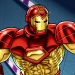 Iron Man flying in his 1994 modular armor.