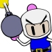 Bomberman from the classic series of video games by Husdon.