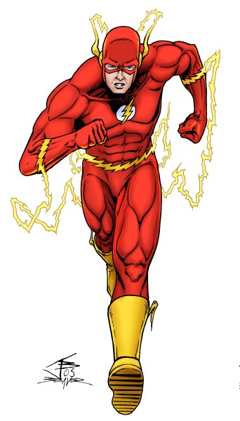Illmosis Art Flash Barry Allen Running Forward