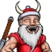 Gilius Thunderhead from Golden Axe plays Santa