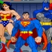 Pixel art group shot of DC's Justice Leauge
