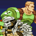 Pixel art tribute to Capcom's Alien vs. Predator game.