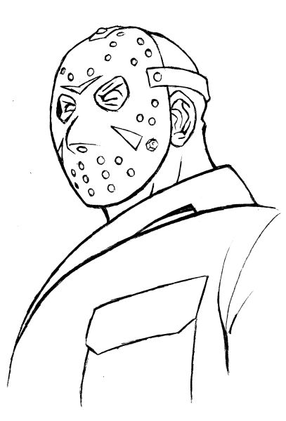 friday the 13th jason coloring pages