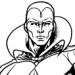 the Vision from Marvel Comics.