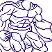 Bizarro hovering, work progress animation