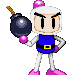 Bomberman pixel art in the Capcom fighting game scale