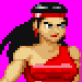 Sega's Flashgal in scratch-made sprite form.