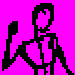 Harley Quinn, pose 1, work progress animation