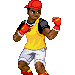 Sprites of Eddie 'Skate' Hunter from Streets of Rage series