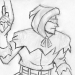 Captain Cold linework