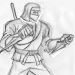 sprite sketch for 2017 Revenge of Shinobi idle stance